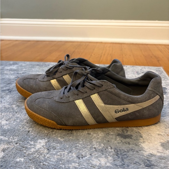 Gola Classics Women's Harrier Mirror Sneakers, SZ 11, Mocha/Gold - Picture 5 of 16